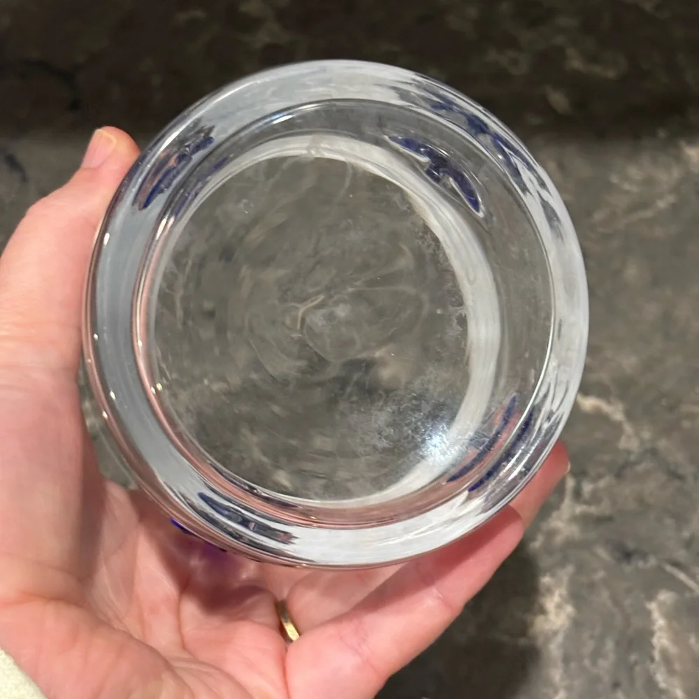 ❗️Crate & Barrel Nautical Anchor Design Glass Tumbler